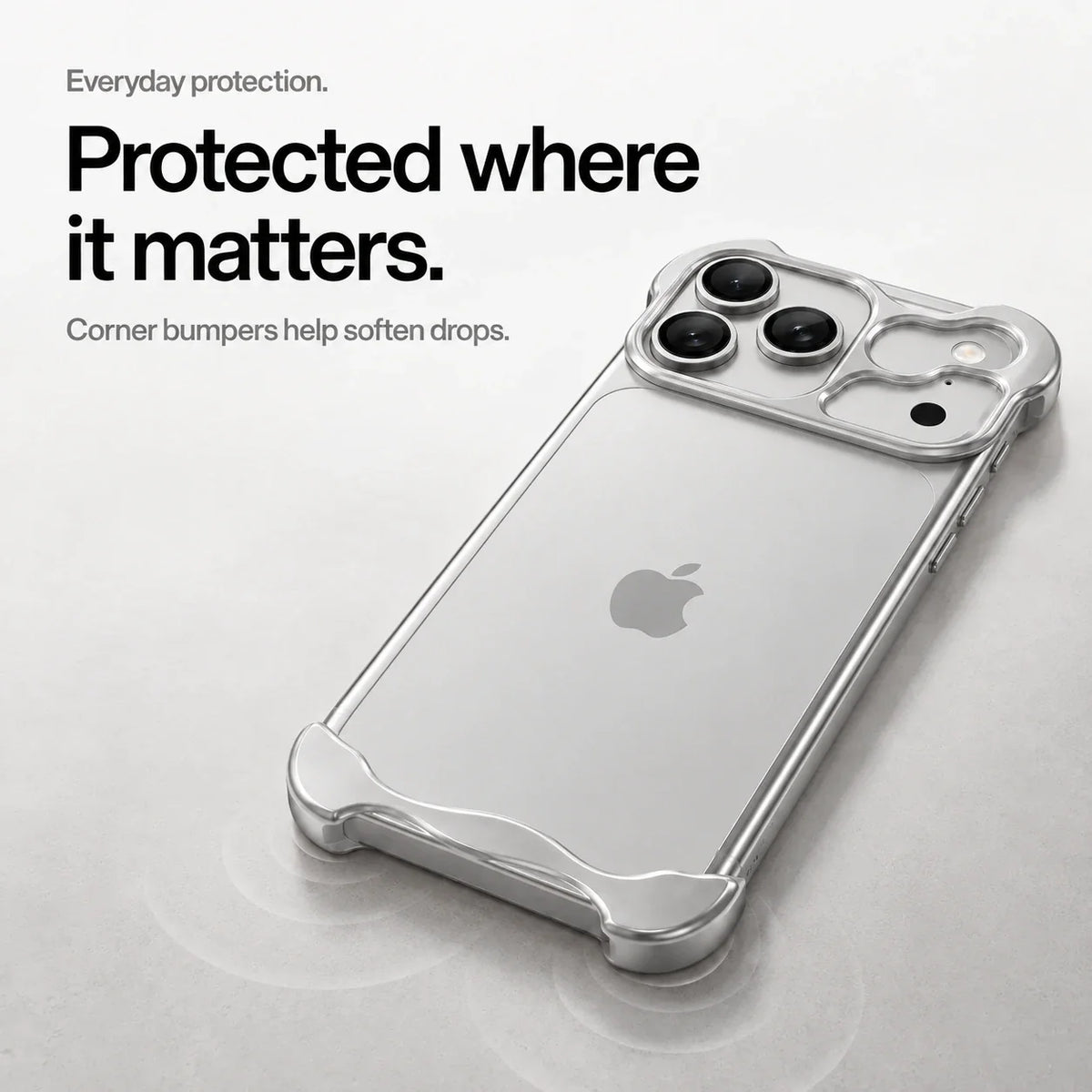 Schützende Metall-iPhone-Bumper-Hülle – Sturz- & Kameraschutz