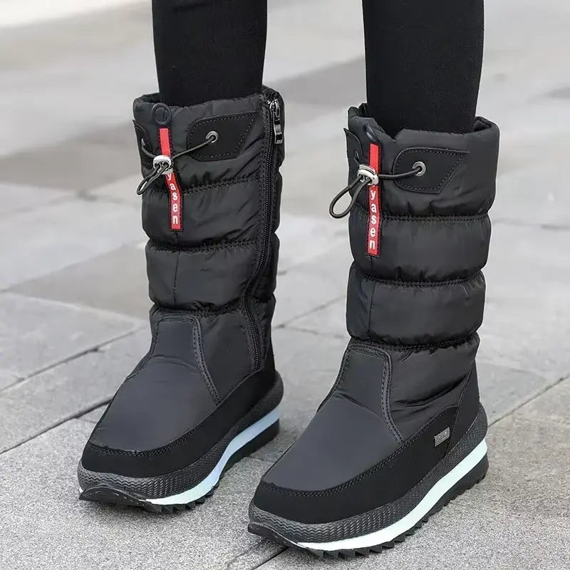 Schneestiefel für Damen wasserdicht isoliert Winter Pull-On