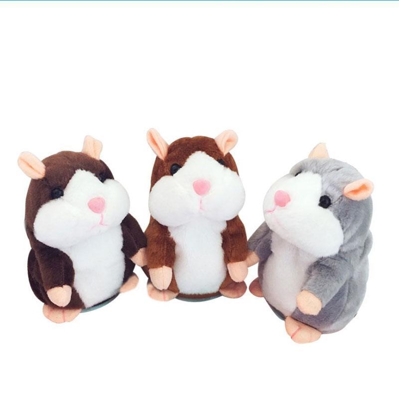 Sprechender Hamster-Plüsch, wiederholt Stimmen und schüttelt den Kopf
