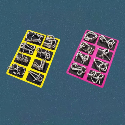 Iron Link Unlock Interlock Game - Metall-Puzzle Anti-Stress für Gehirn-Herausforderung und Entspannung