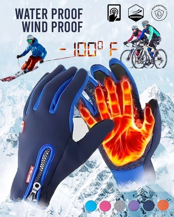 Warme Heizhandschuhe zum Radfahren, Laufen und Fahren