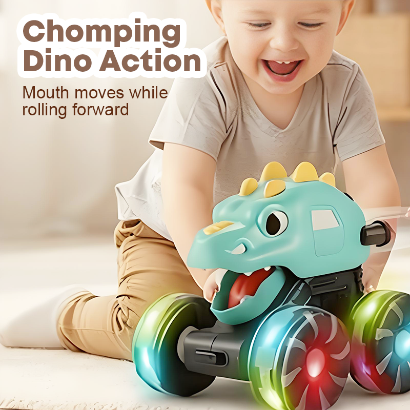 Press & Go Dinosaurier Spielzeugauto mit Lichtern
