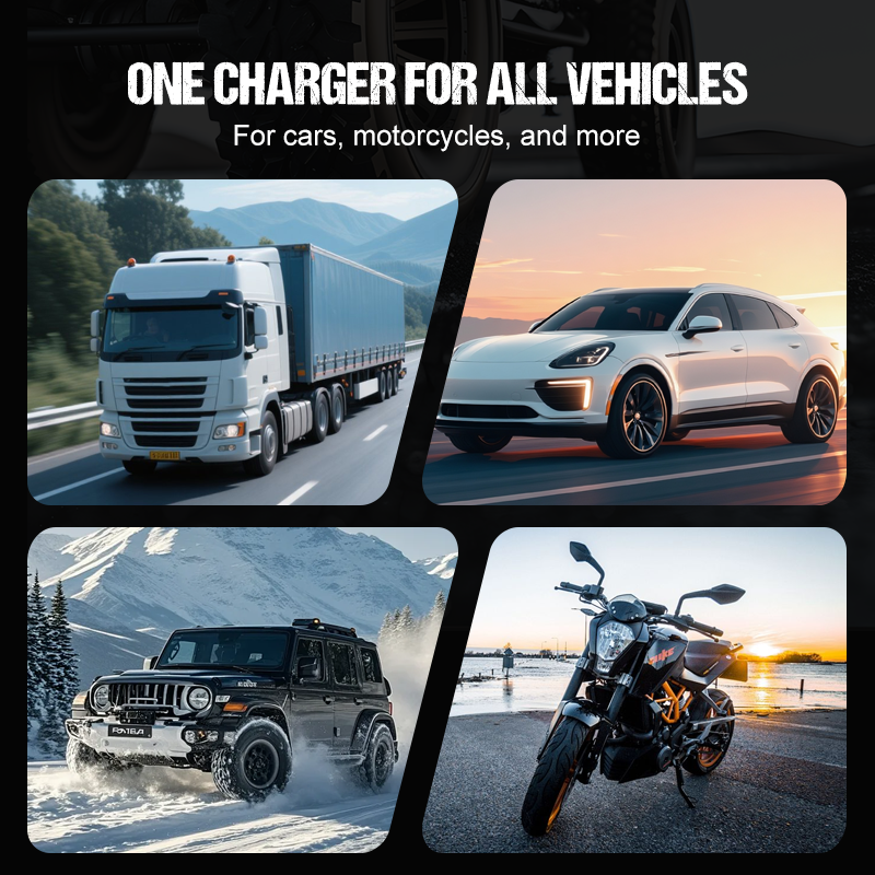 Smart Autobatterieladegerät 12 V 6 A – Impulsreparaturfunktion, LCD-Bildschirm und maximale Sicherheit