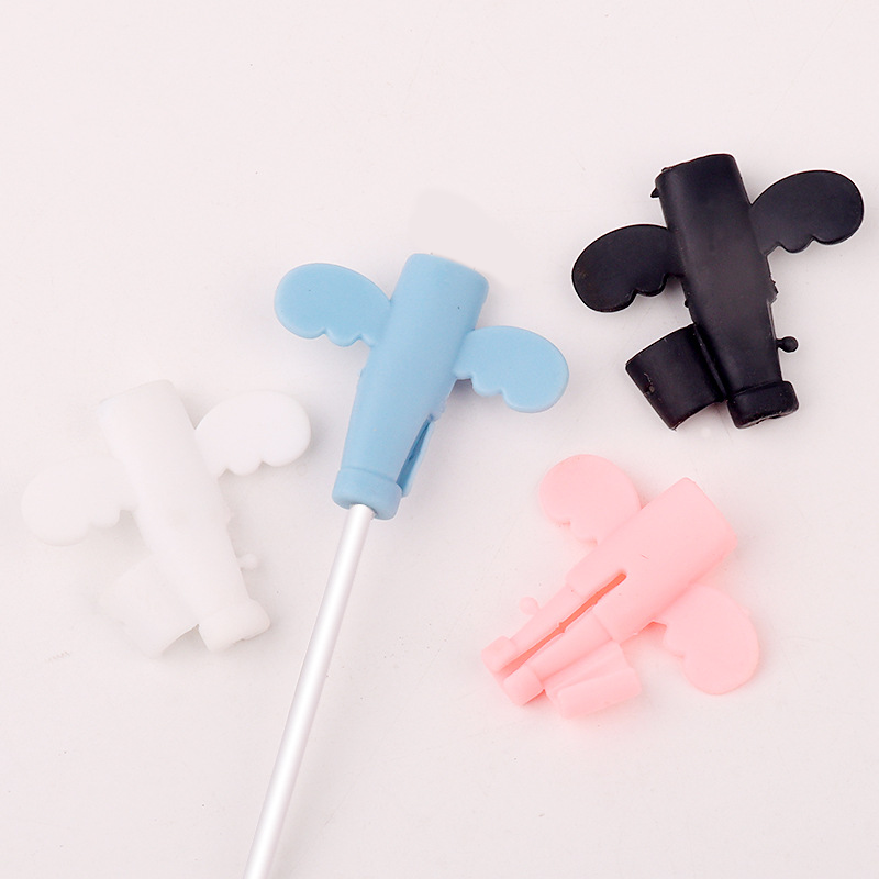 4er-Pack Cartoon-Kabelschutz für Ladekabel – verstärkt den Stecker, verlängert die Lebensdauer & verleiht süßen Charme – perfekt für Handy, Tablet und tägliches Laden