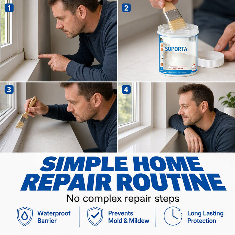 Klares Reparatur-Dichtmittel – Multi-Oberfläche, Aufpinselbar, Feuchtigkeitsbeständig