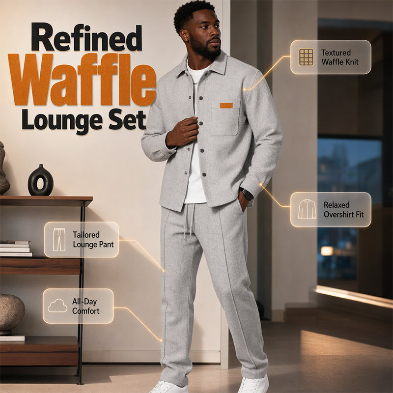 Herren 2-teiliges Lounge-Set mit funktionalen Taschen