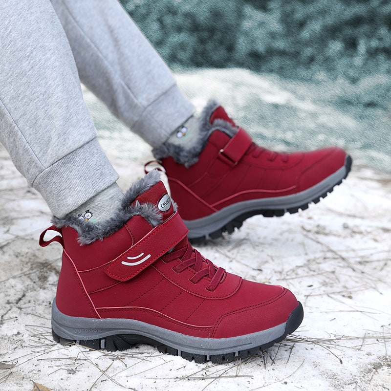 Plüsch und dicke Baumwolle rutschfeste Schuhe