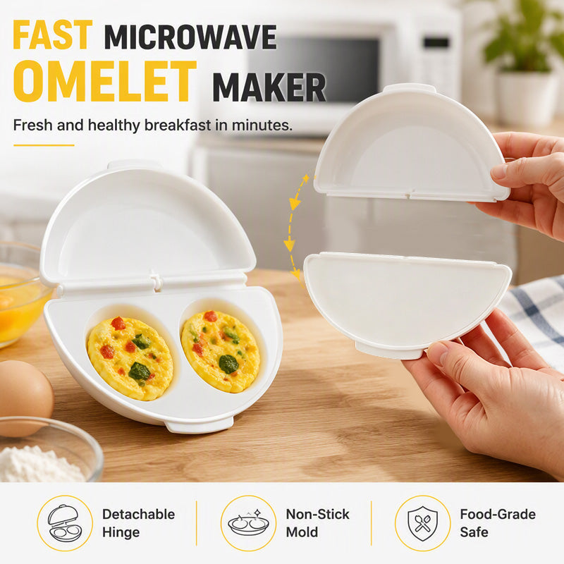 2-in-1 Omelettmaschine und Eierkocher – schnelles Frühstück in wenigen Minuten