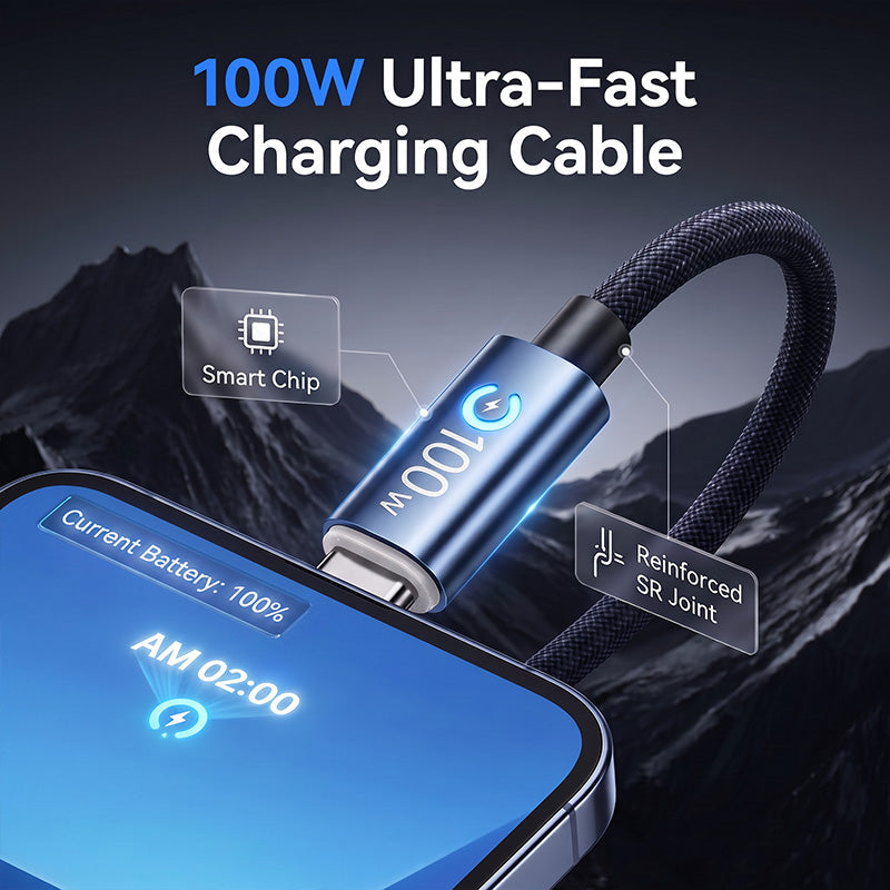 USB-C-Schnellladekabel mit E-Marker-Chip