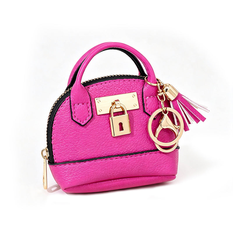 Mini Muschel-Tasche Schlüsselanhänger Münzbörse