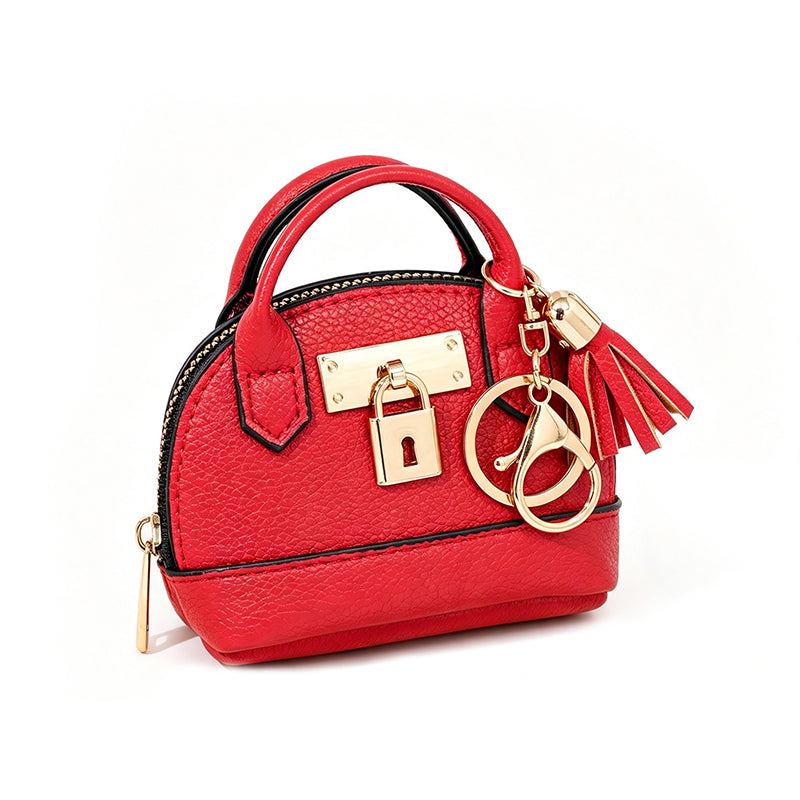 Mini Muschel-Tasche Schlüsselanhänger Münzbörse