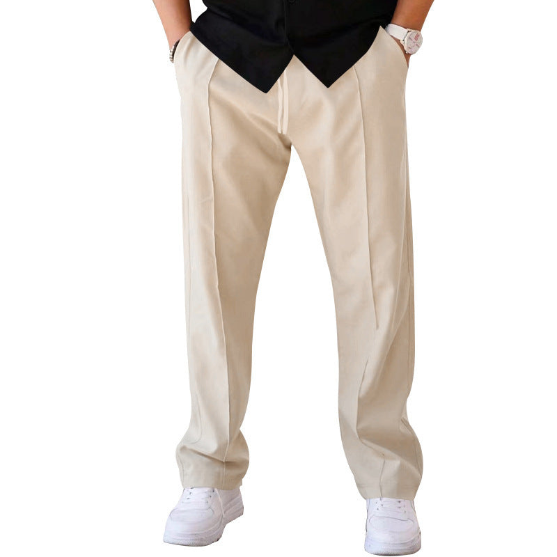Herren-Hose mit Kordelzug und geradem Bein
