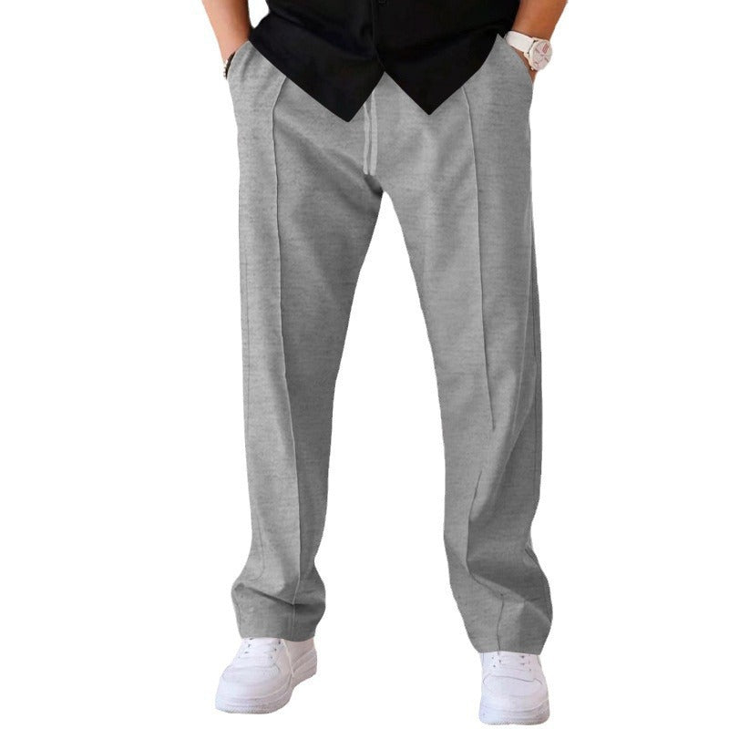 Herren-Hose mit Kordelzug und geradem Bein