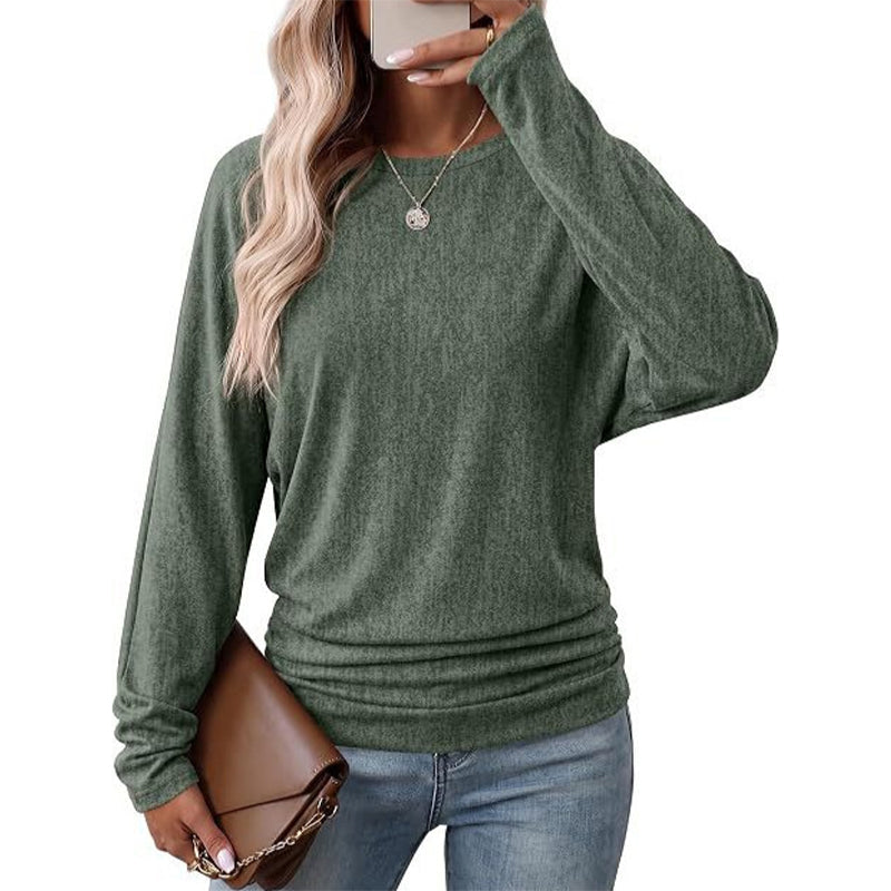 Damen-Strickpullover mit Rundhalsausschnitt – Dehnbar & Formbeständig, Sechs Herbstfarben