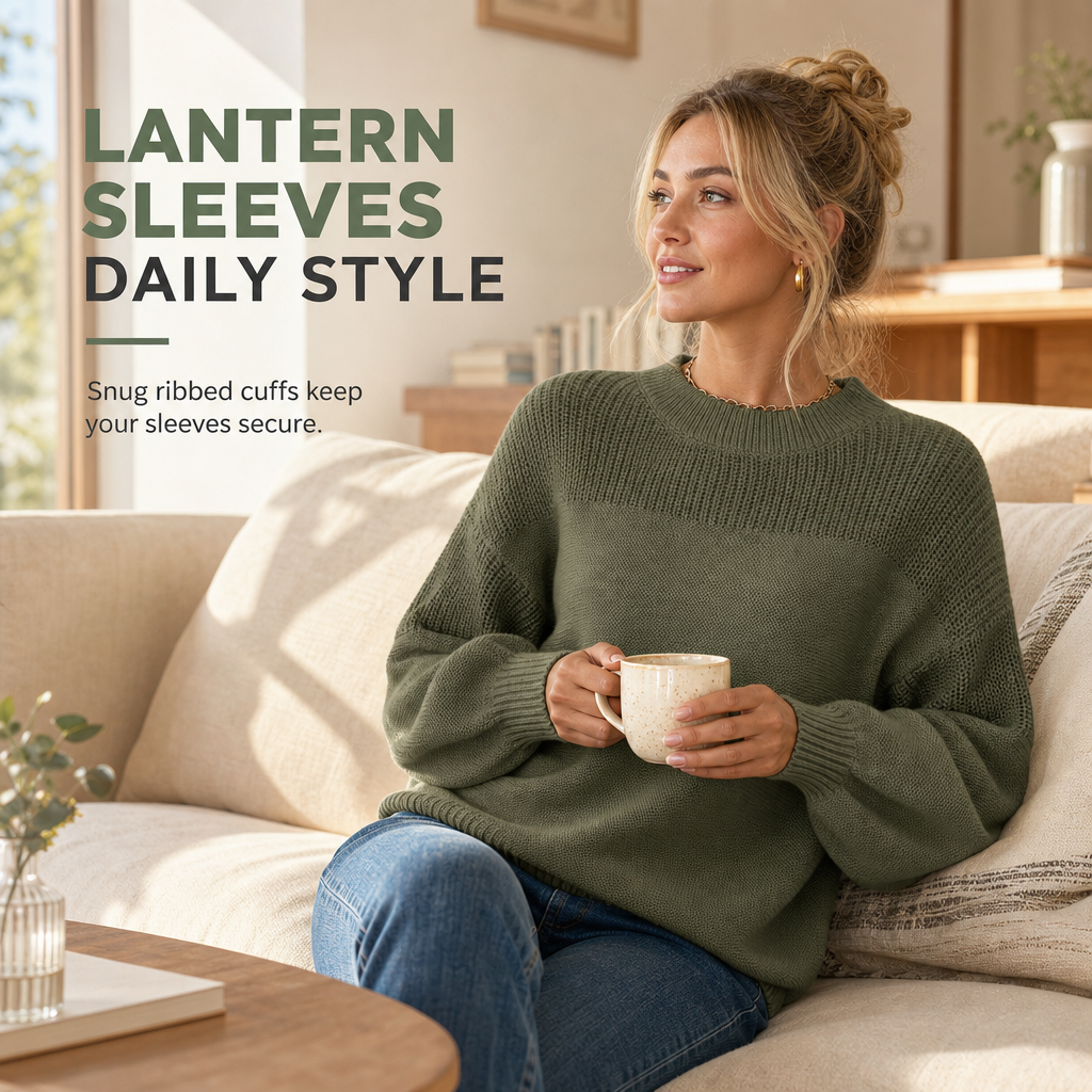 Damen Strickpullover in Unifarbe