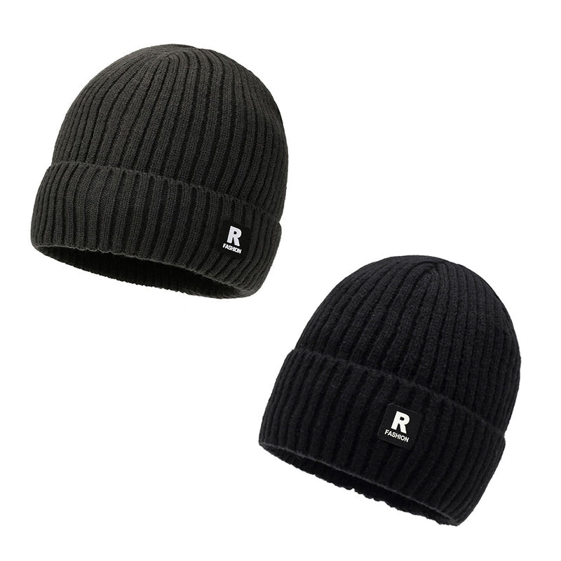 Herren Slouchy Strick Warme Schädelmütze