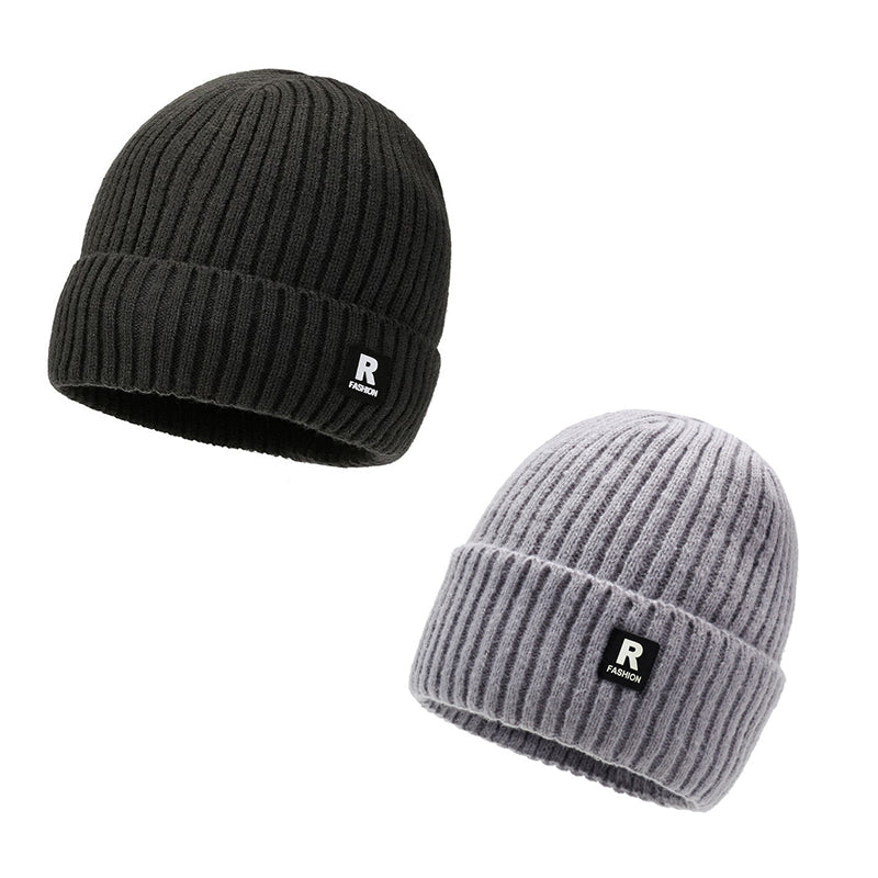 Herren Slouchy Strick Warme Schädelmütze