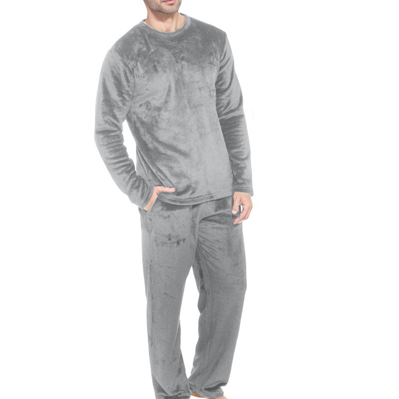 Bequemes Thermisches Samt-Pyjama-Set für Herren