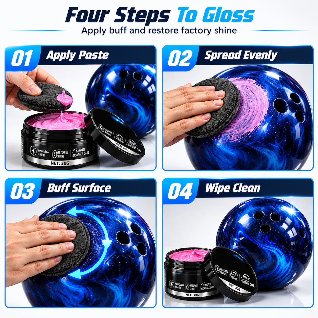 Polierpaste für Bowlingkugeln zur Wiederherstellung des Oberflächenglanzes mit gleichmäßigem Finish