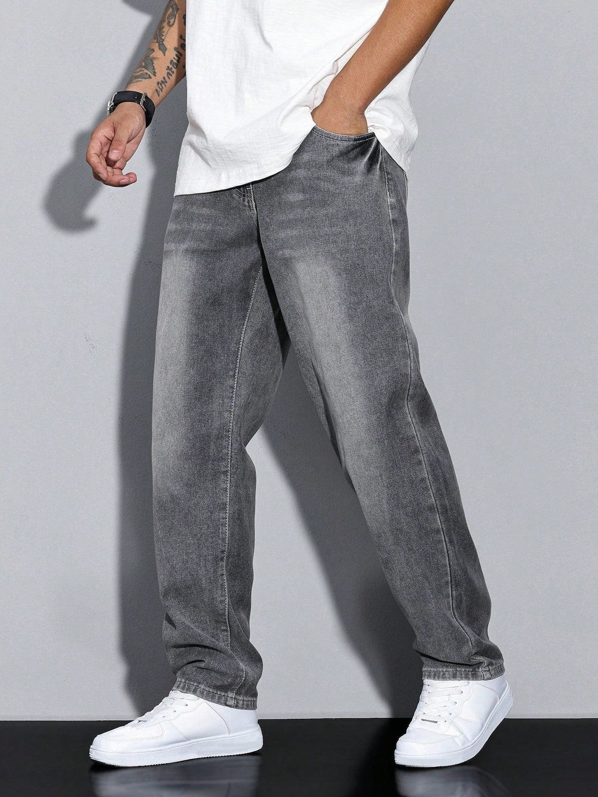 Herren Jeans Gerades Bein – Straight Fit Denim Hose