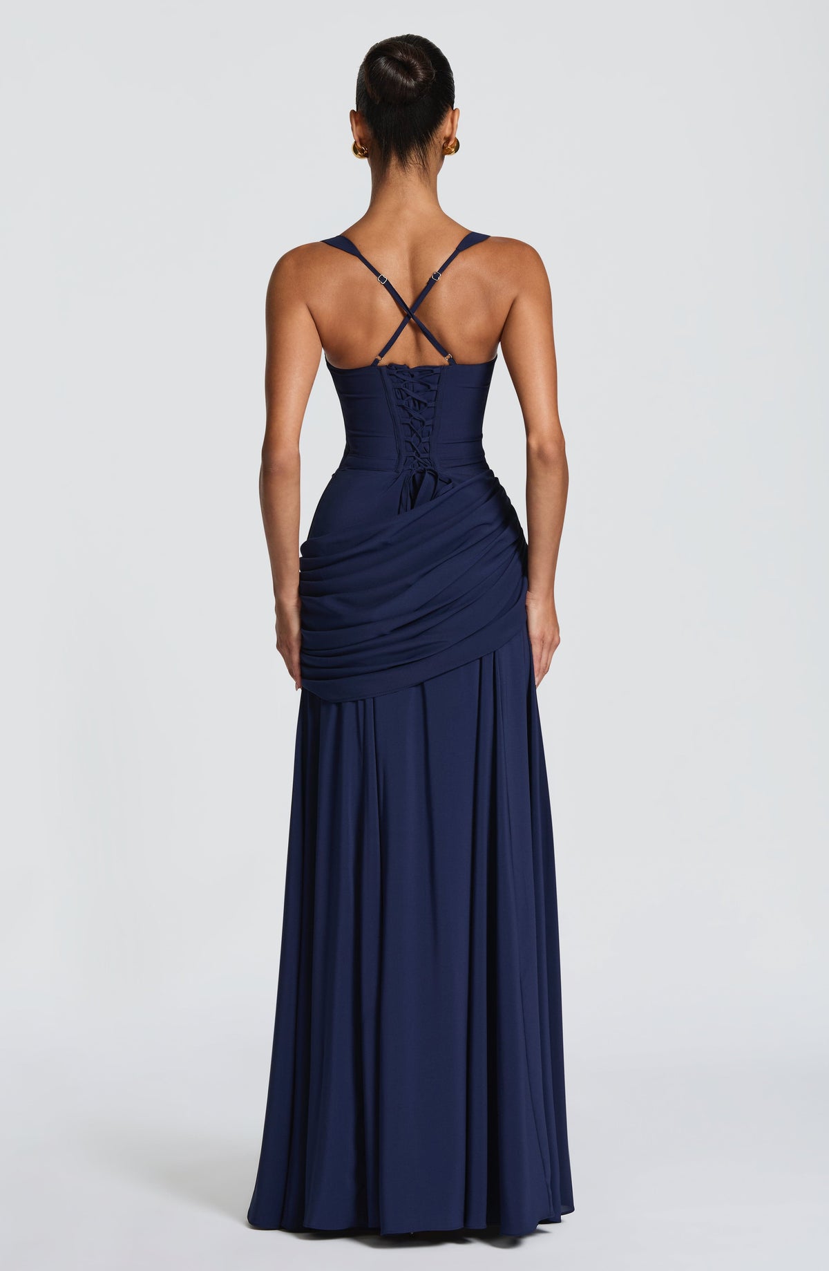 Elegantes Maxi-Kleid mit Drapierung