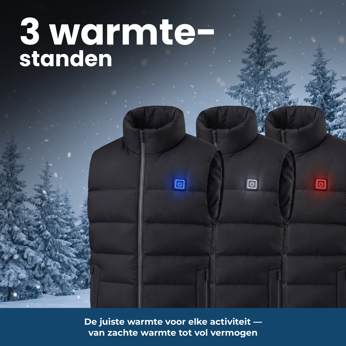 Heizweste mit 15 Heizzonen