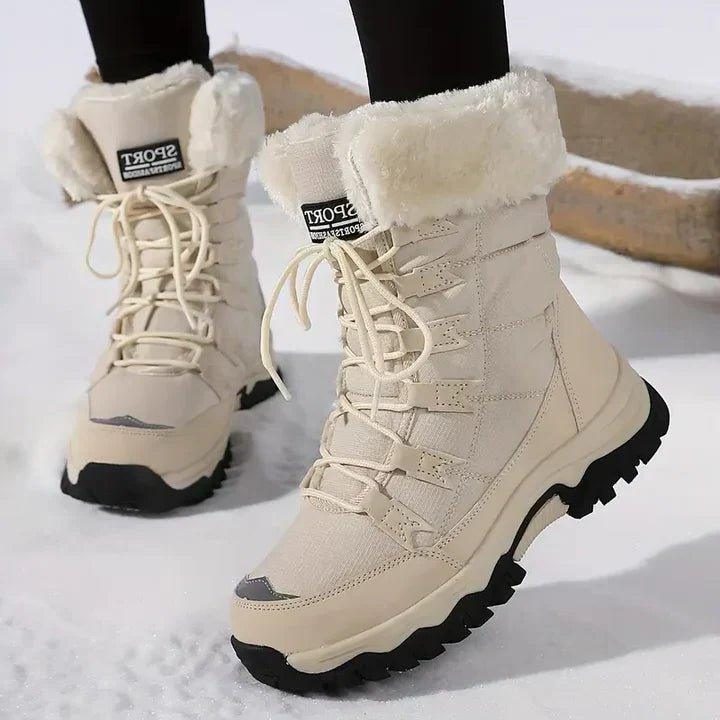 Valdris Wasserdichte Damen-Winterstiefel mit Kunstfell