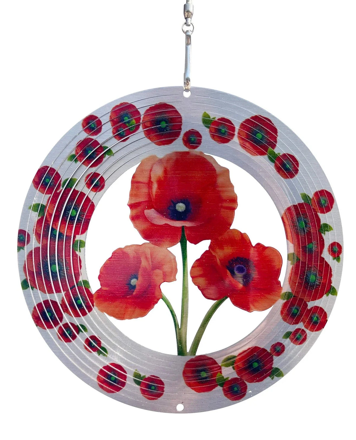 Mohn-Windspinner (klein oder groß)