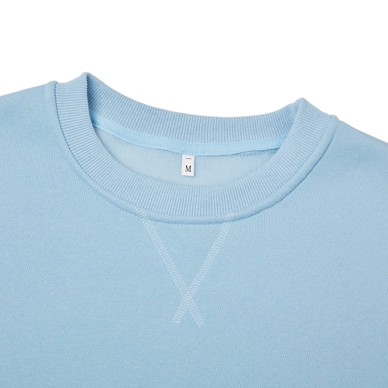 Relaxed Crew Neck Baumwolle Sweatshirt