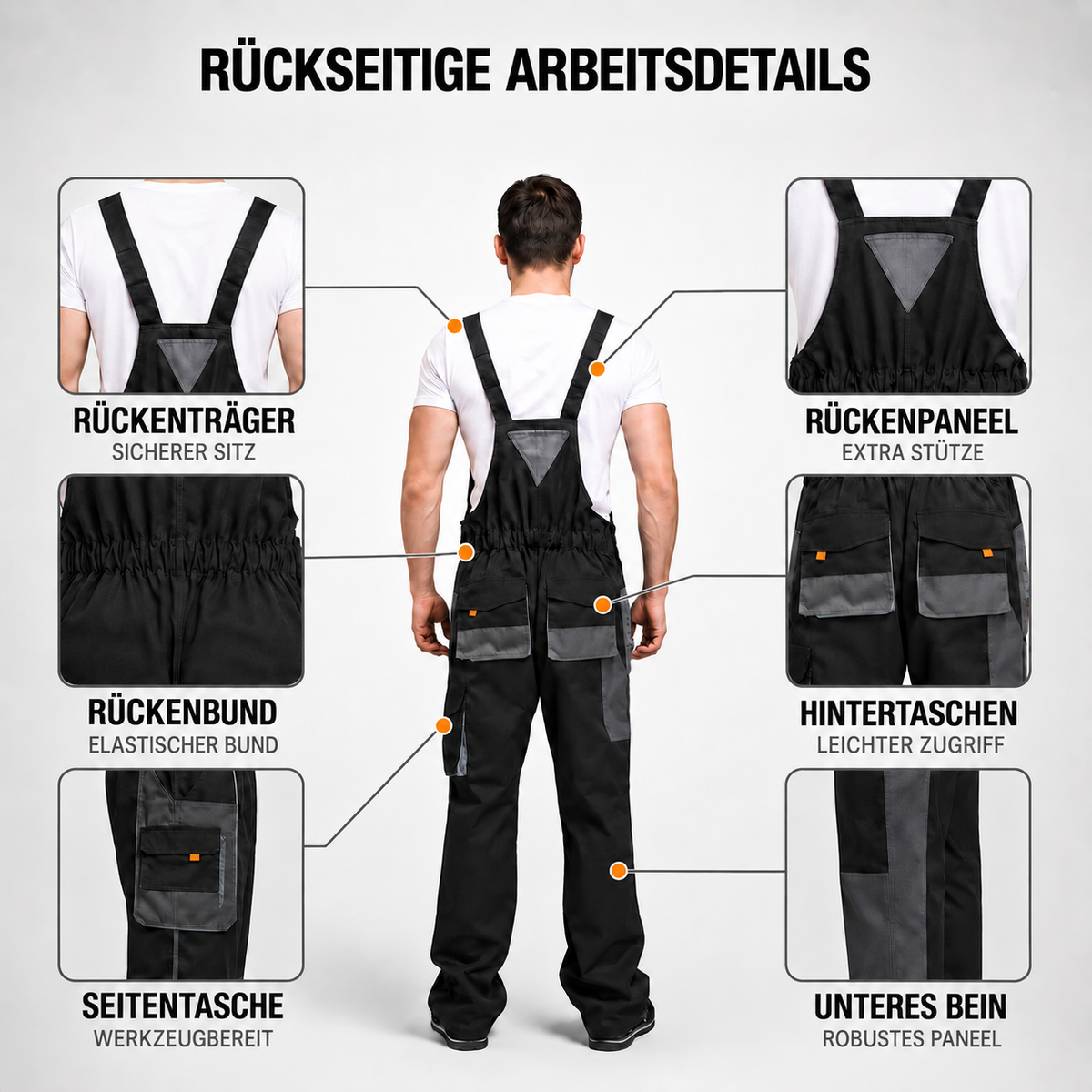Camp Basel | Gruvtek Multi-Pocket-Latzhosen-Arbeitsanzug