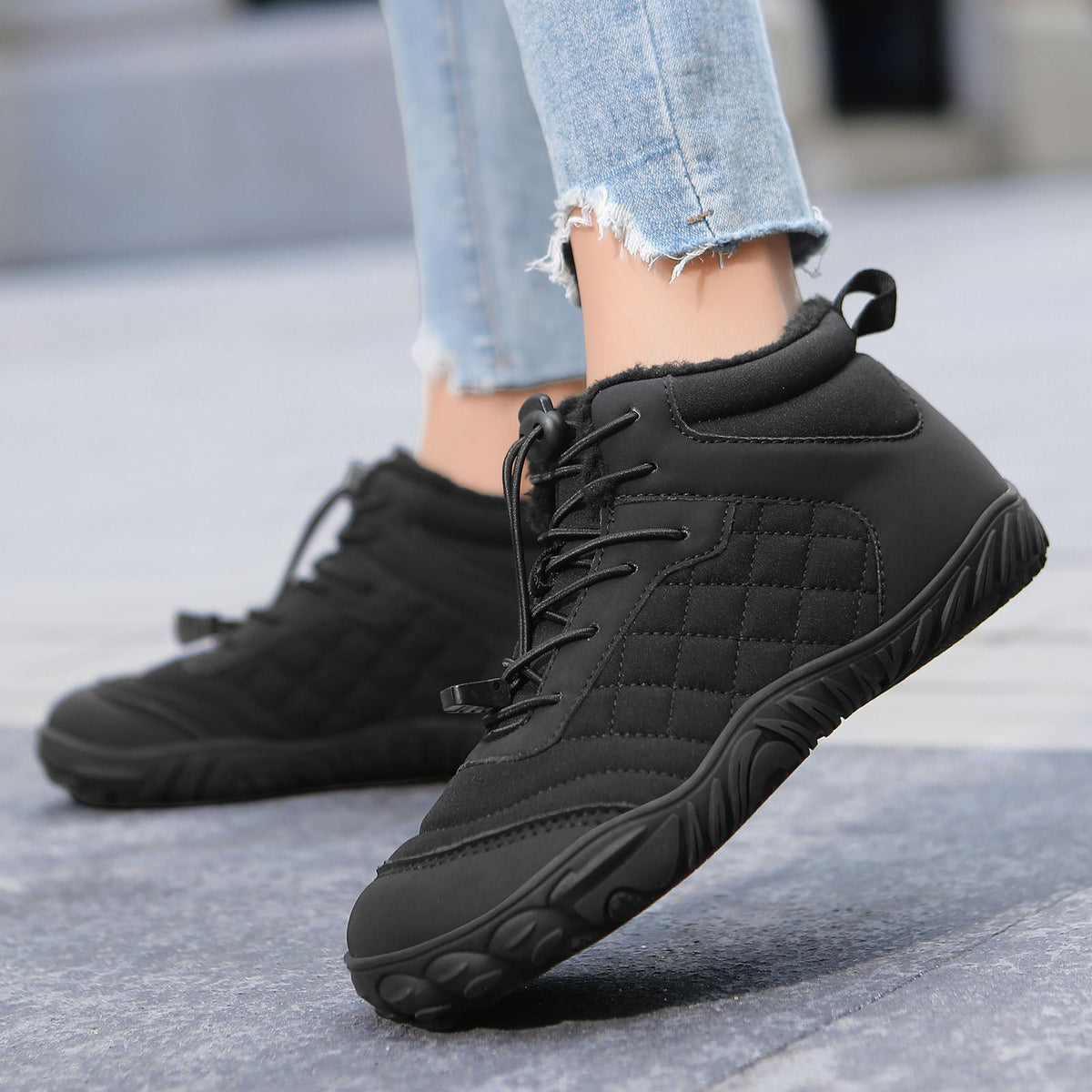 Winter Sneaker Speedlace Schwarz