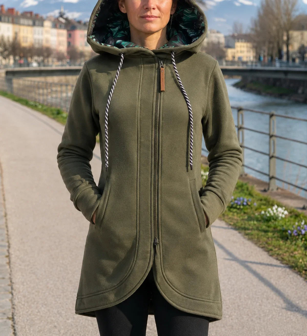 Ingrid - Kapuzen-Longline-Jacke