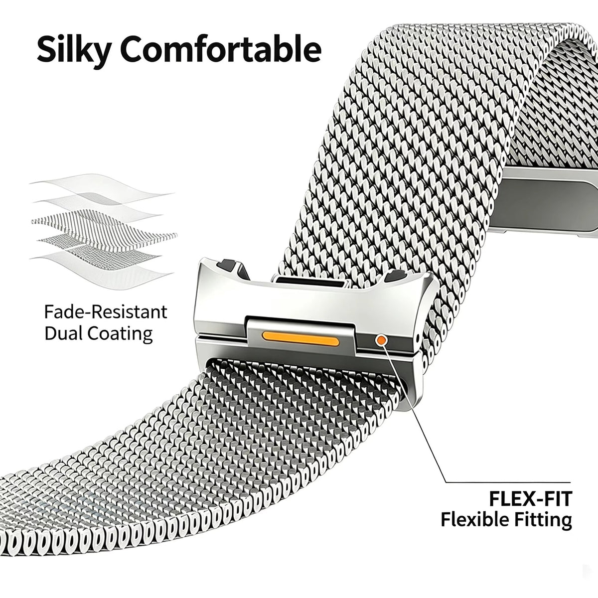 Mecha Milanese Loop Armband für Samsung