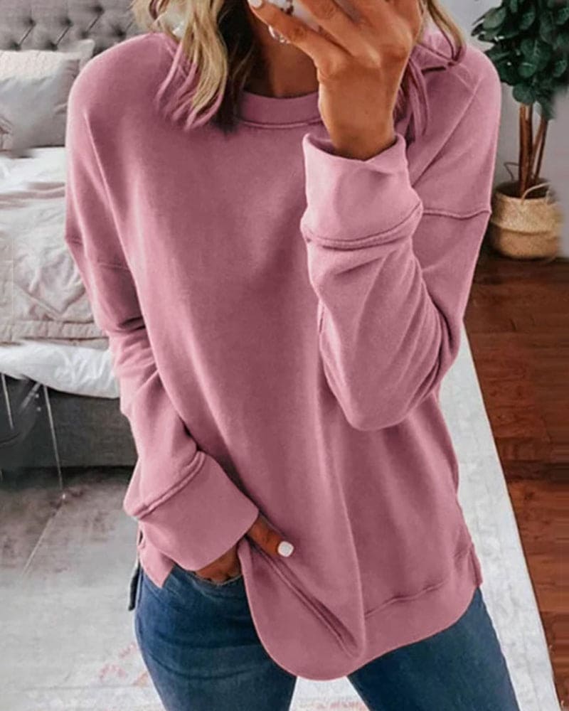 Consuelo Rundhals-Sweatshirt