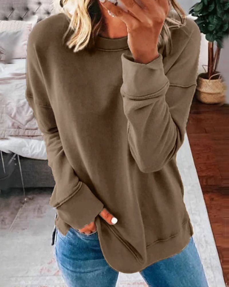 Consuelo Rundhals-Sweatshirt