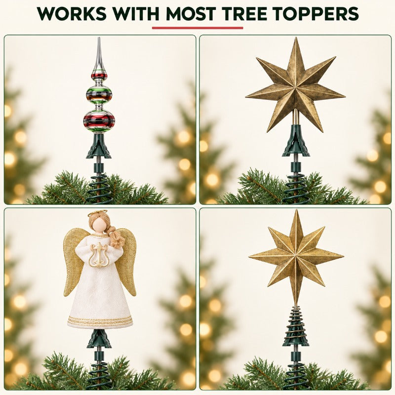 Sichere Christbaumspitzenhalterung
