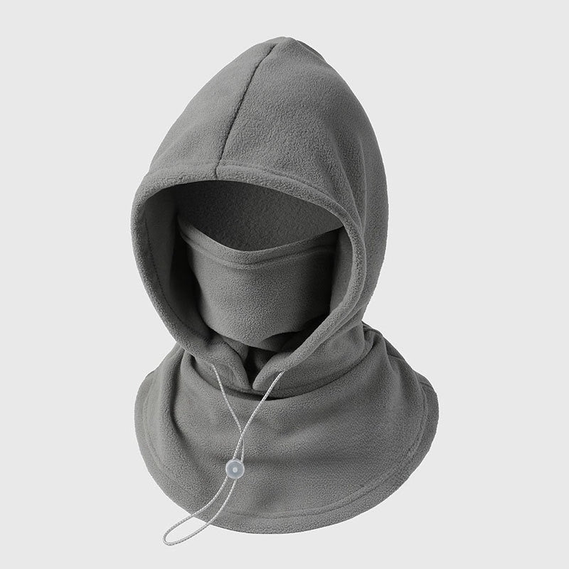 Fleece-Sturmhaube Kapuze - 3-in-1 Gesichtsschutz & Nackenwärmer - Plüschgefüttert