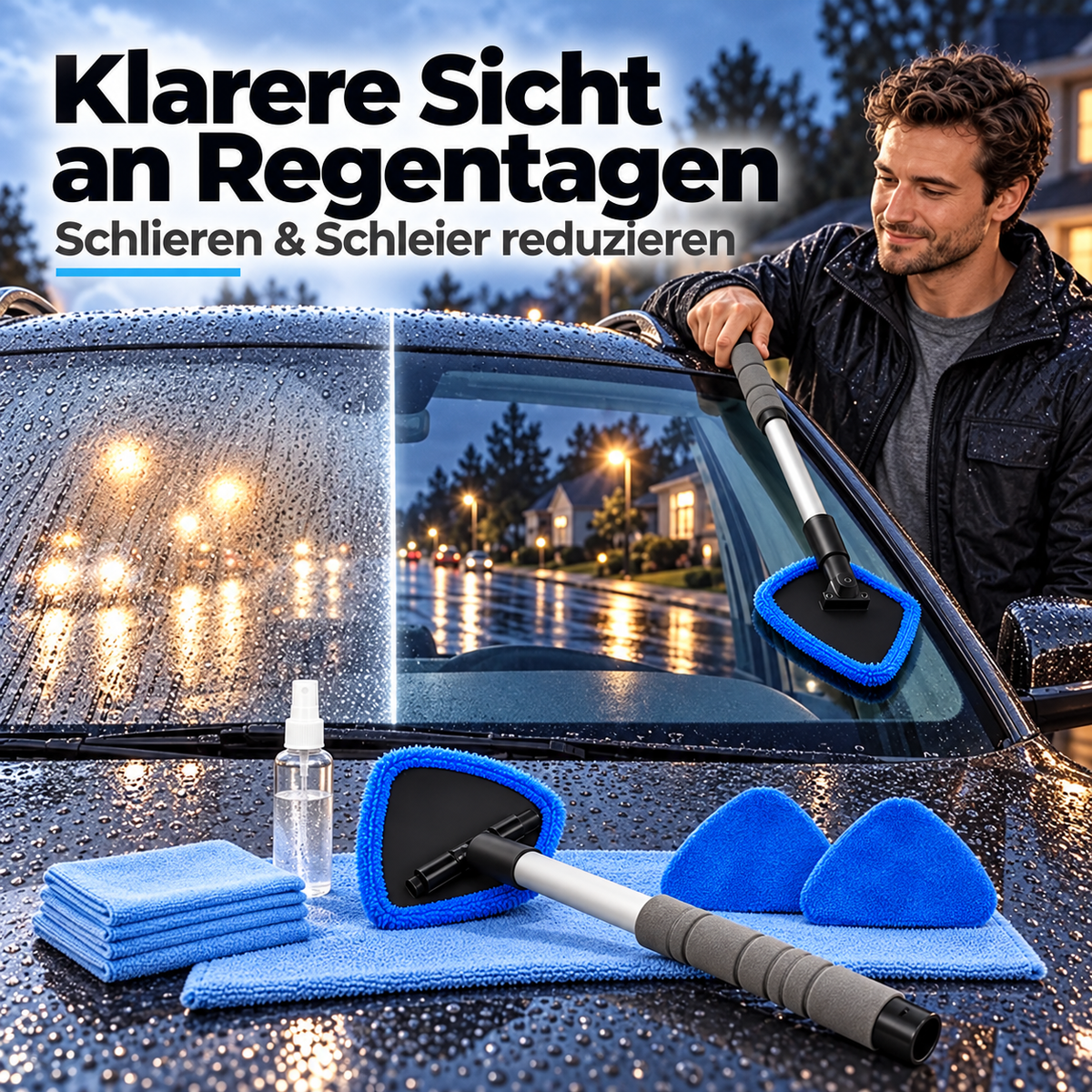 Doppelseitiger magnetischer Fensterreiniger