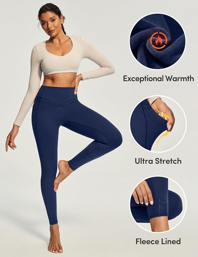 Damen High Waist Kompressions-Leggings mit Bauchkontrolle