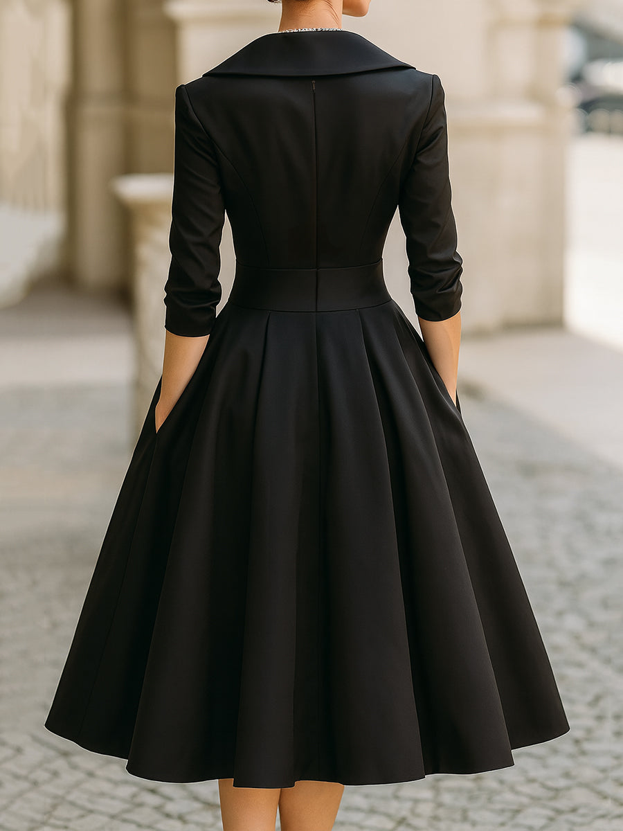 Coraline Elegantes Abendkleid mit V-Ausschnitt