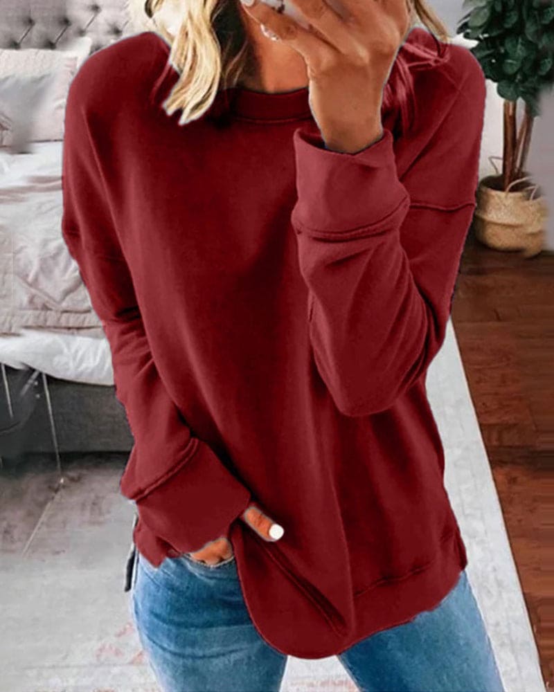 Consuelo Rundhals-Sweatshirt