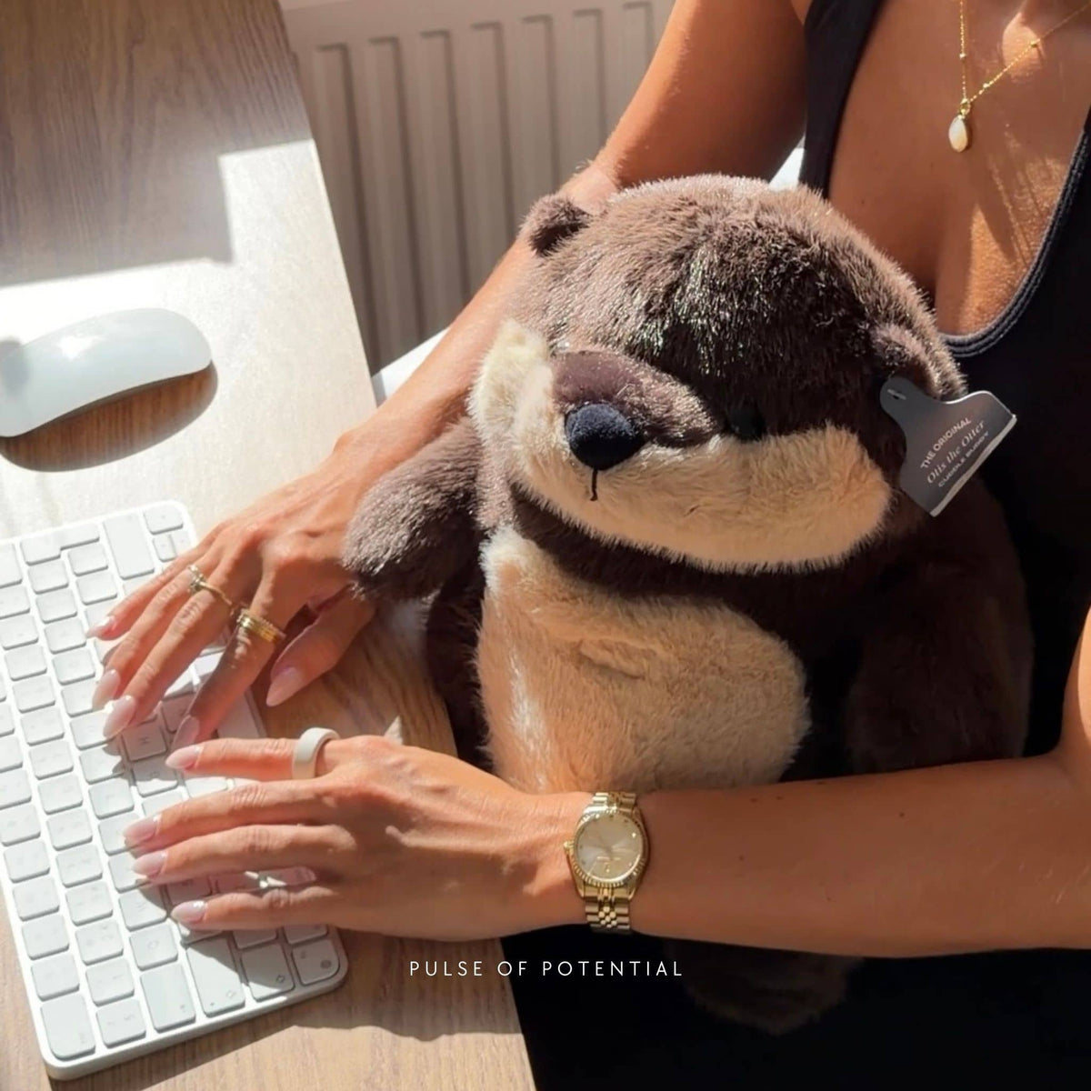 Otis der Otter beschwerte Kuschelfreund