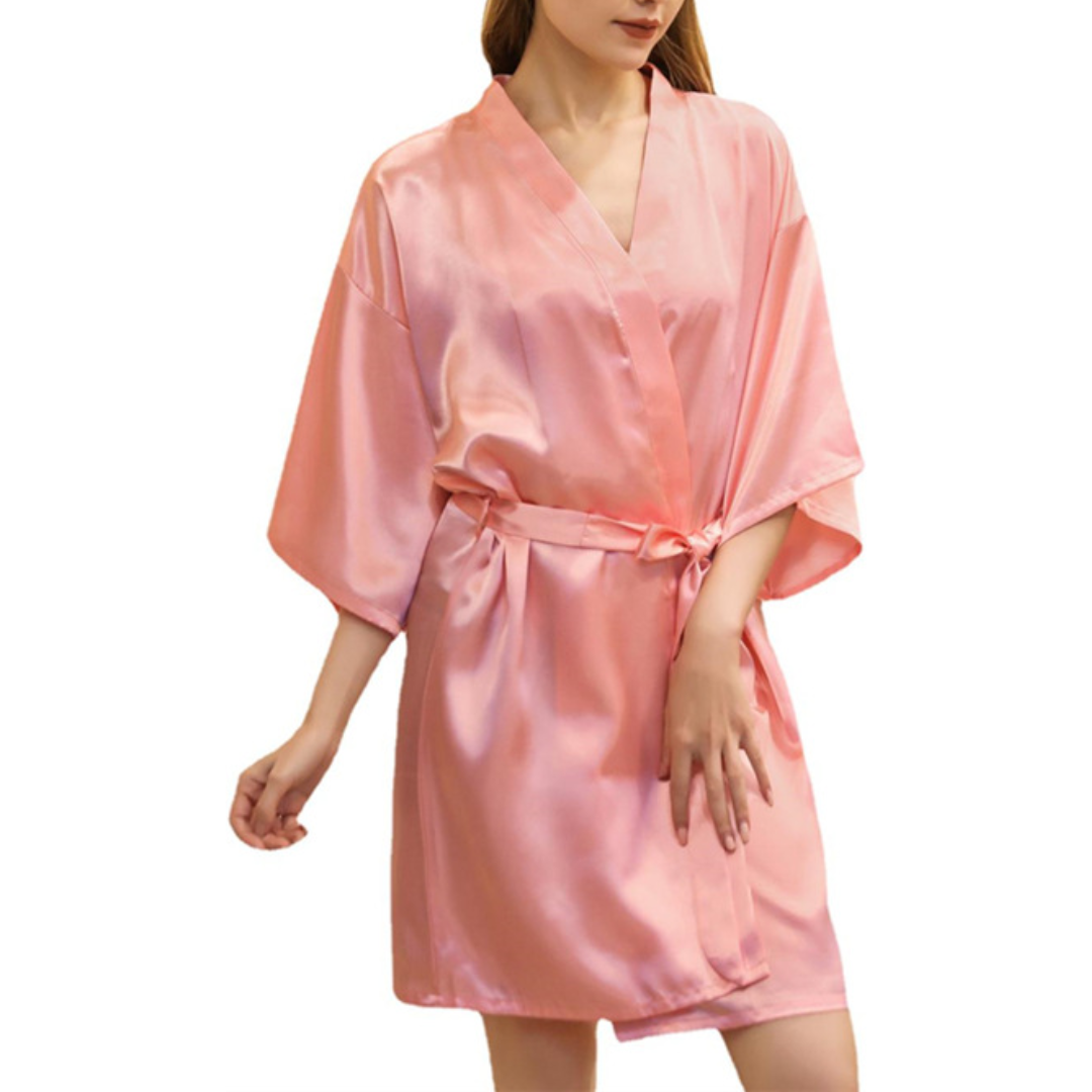 Camp Basel | Velisse Kurzer Kimono-Stil Bademantel
