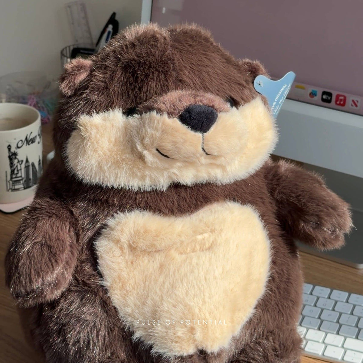Otis der Otter beschwerte Kuschelfreund