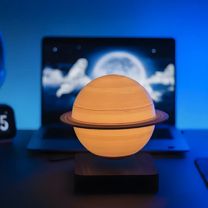 Schwebende Lampe mit magnetischer Levitation