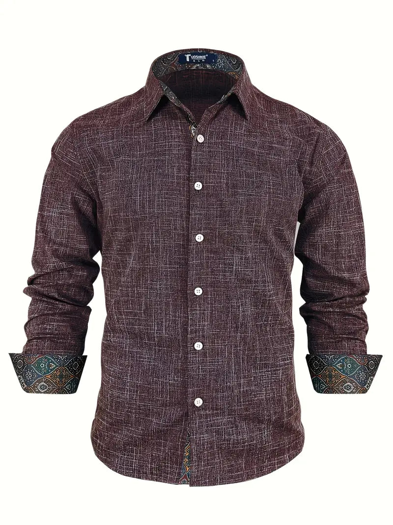 Theo Tailliertes Button-Up-Hemd