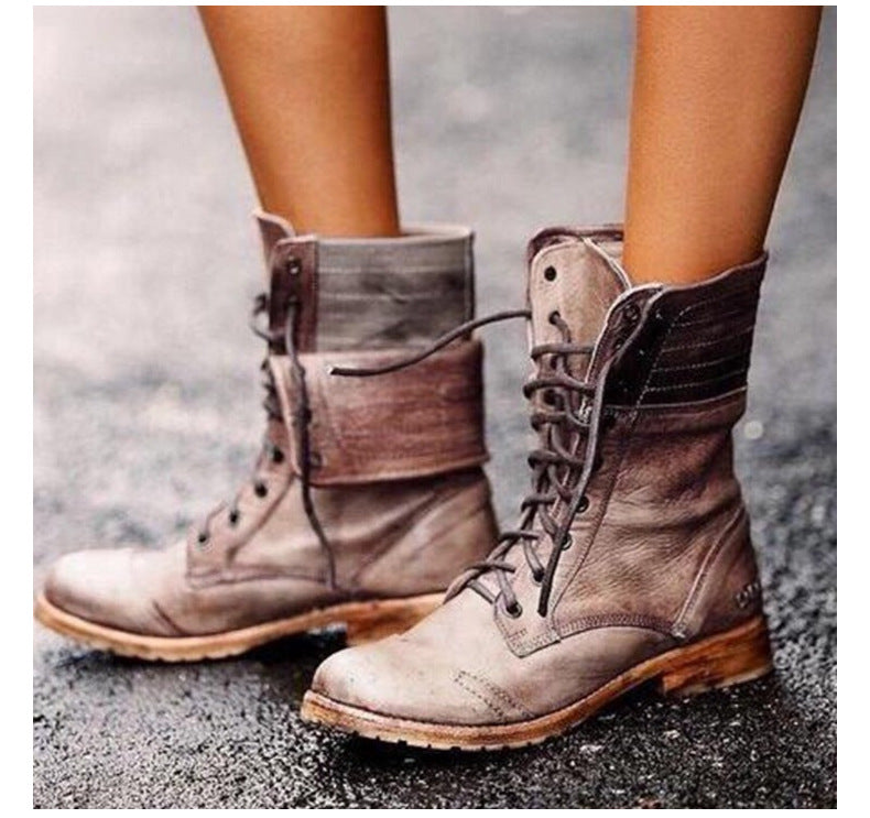 Rowena Damen Vintage Schnürstiefel