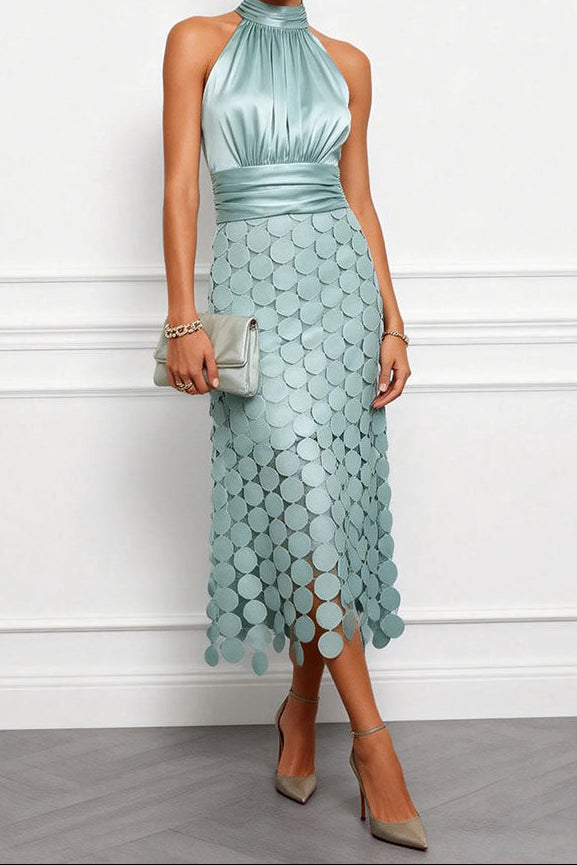 Celine Elegantes Midi-Hochzeitskleid für den Herbst