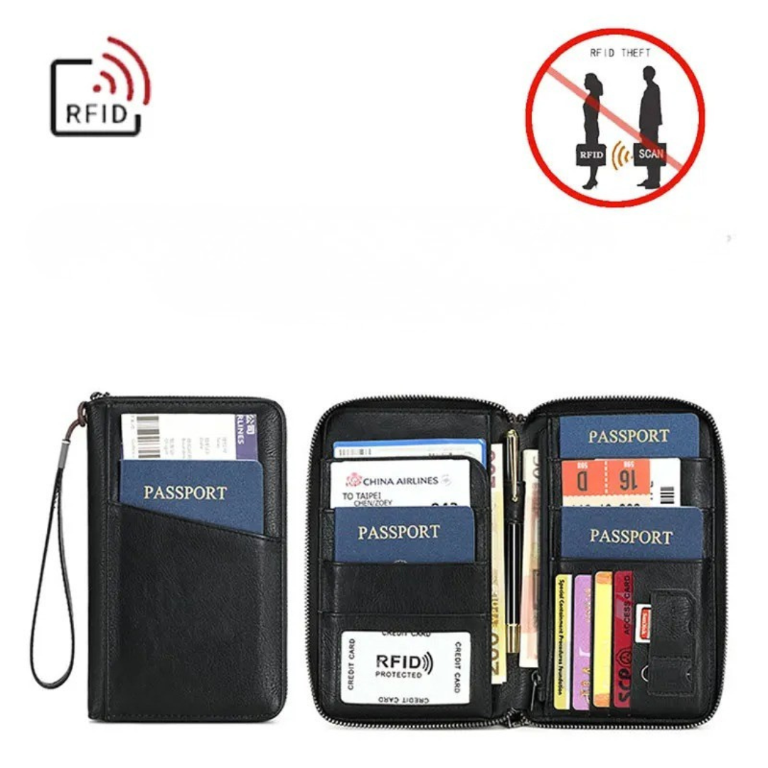 Camp Basel | Travellea RFID-blockierende Reisepass-Geldbörse