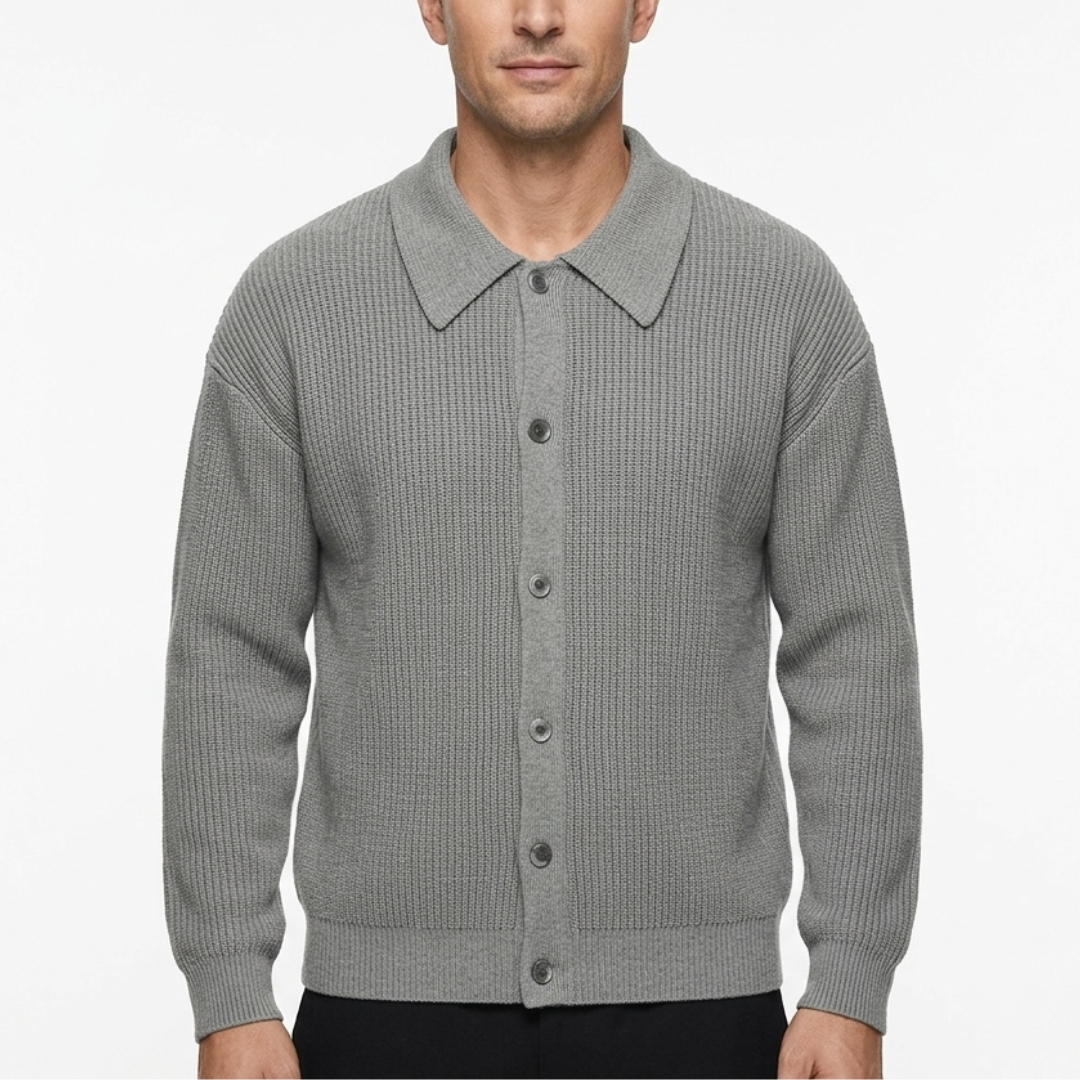 Camp Basel | Verdanox Schlanker Knopfcardigan